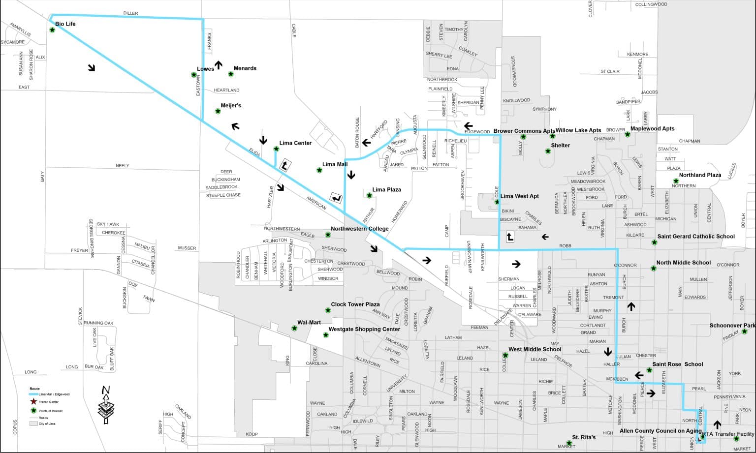 Allen County Rta Route 3 – Lima Mall - Allen County RTA