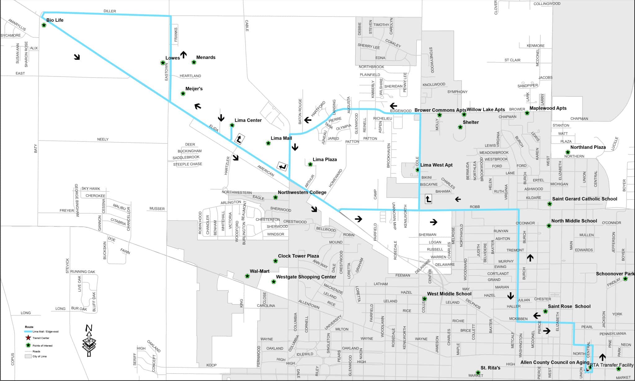 Allen County Rta Route 3 – Lima Mall - Allen County RTA