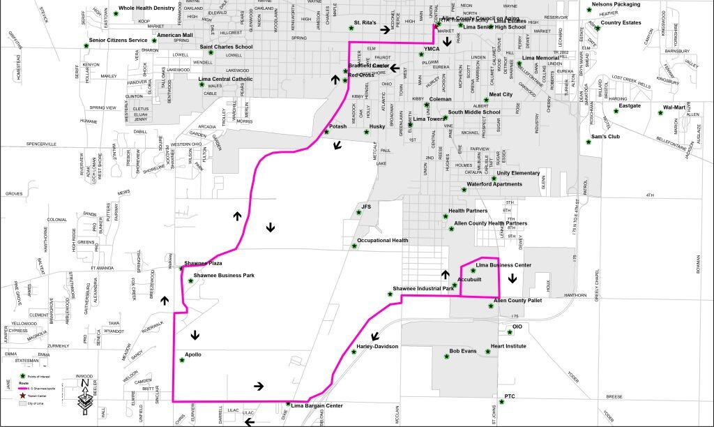 Route 9 Map – Bluffton